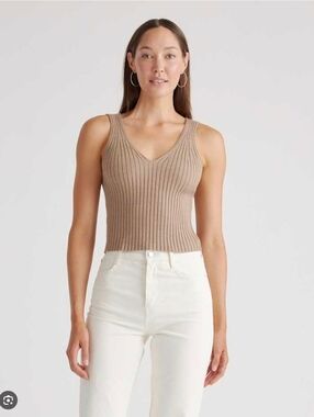 Quince Eco-Knit Cropped Sweater Tank